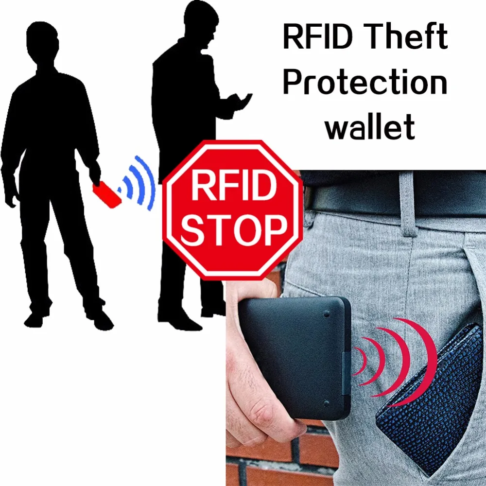 RFID Theft Protect Coin Bag Zipper Men Wallets with Pocket ID Blocking Mini Slim Wallet Automatic Pop up Credit Card Coin Purse RFID Theft Protect Coin Bag Zipper Men Wallets with Pocket ID Blocking Mini Slim Wallet Automatic Pop up Credit Card Coin Purse