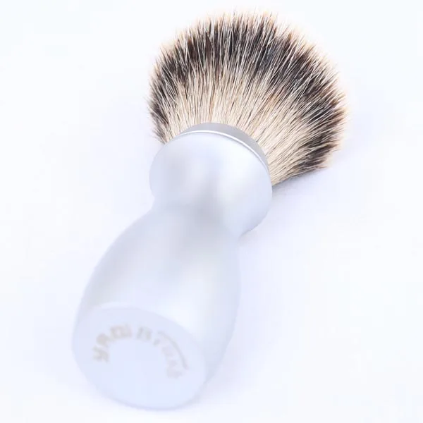 Yaqi 24 мм тяжелая длинная металлическая ручка Silvertip барсук волосы кисти для бритья для мужчин щетка для мужчин