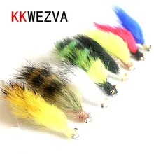KKWEZVA 8Pcs Rabbit Fur Hare Zonker Stripes for Fly Tying Material Production Streamer Fishing Flies fly fishing Insect lure KKWEZVA 8Pcs Rabbit Fur Hare Zonker Stripes for Fly Tying Material Production Streamer Fishing Flies fly fishing Insect lure