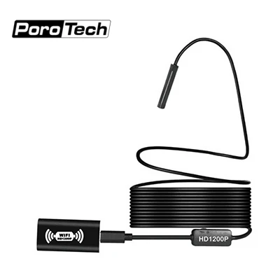 Câmera de Endoscopia Câmera de Inspeção Ip68 à Prova Amarelo Suporte Iphone Android Super Luz d' Água Cobra Endoscópio Rígido 110b 1200 p 8 suporte iPhone Android super luz IP68 à