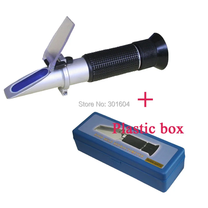 Free shipping Hand held Brix 0 32 Industrial fluid refractometer With Hard casein