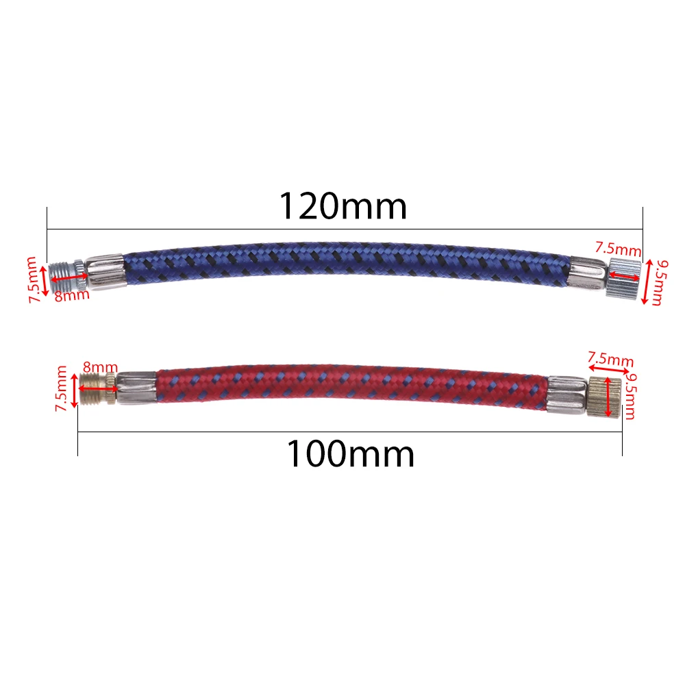 1Pc Bicycle Pump Extension Hose Tube Pipe Cord Portable Bike Pumping PCAH2LNGA