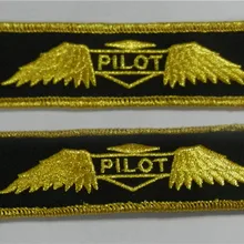 Пилот авиация вышивка брелки для ключей