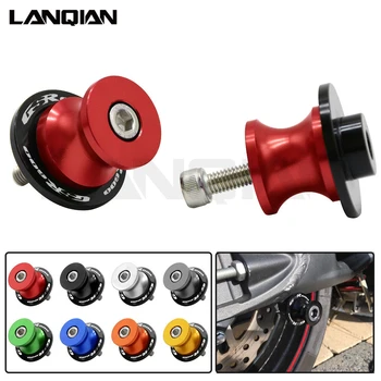 

8MM Motorcycle Accessories Swingarm Spools slider 8mm stand screws For SUZUKI GSR 600 GSR600 2006 07 2008 2009 2010 2010