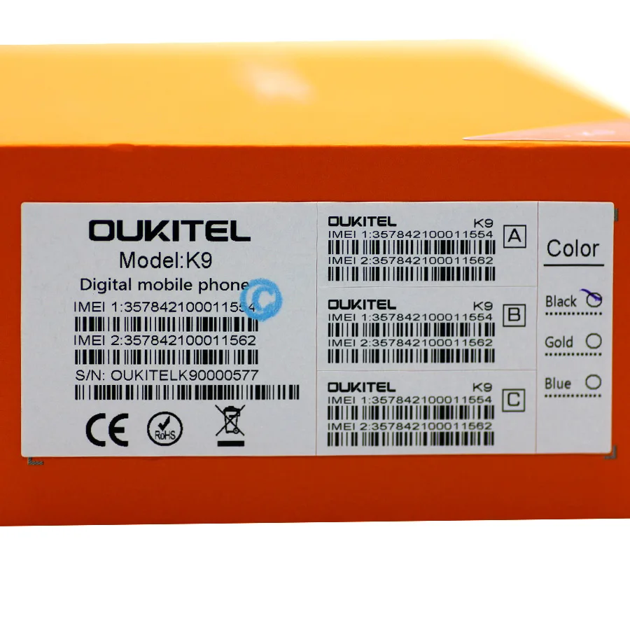 OUKITEL K9 водослива 7,1" FHD+ 1080*2244 16MP+ 2MP/8MP мобильный телефон 4GB 64GB Face ID смартфон 6000mAh 5 V/6A Быстрая зарядка OTG