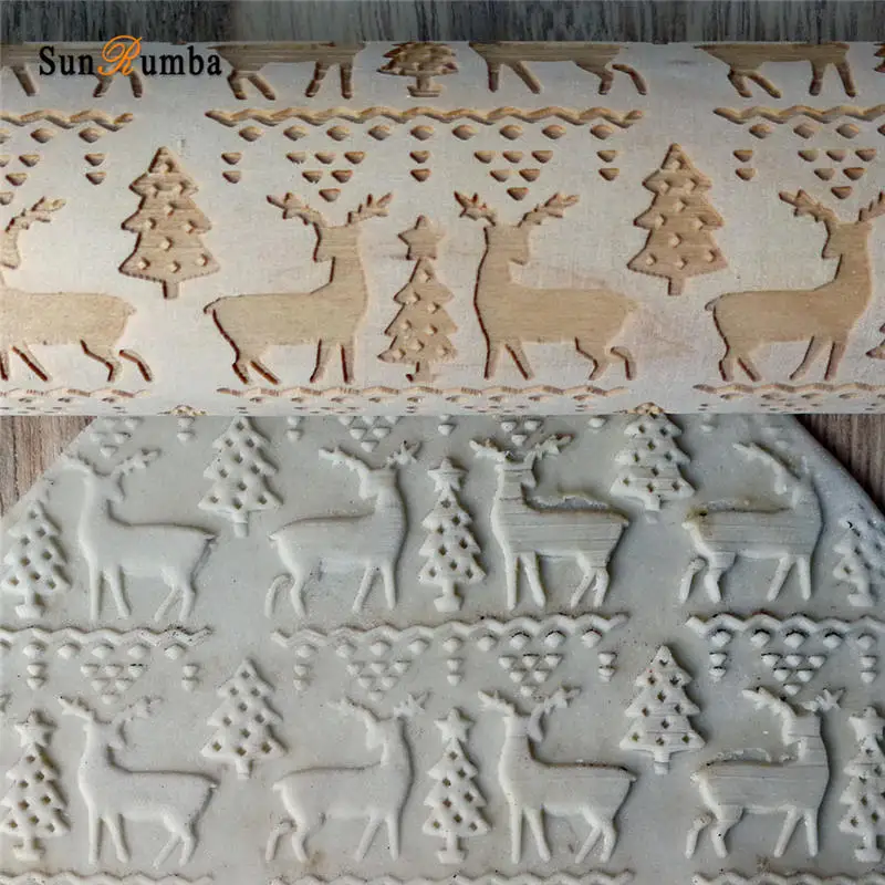 wood rolling pin MUW-246-05