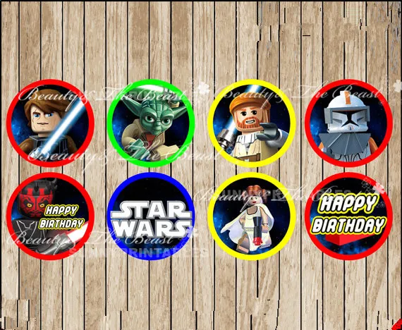 Aliexpress.com : Buy Galaxy Wars cupcake toppers, Star ...