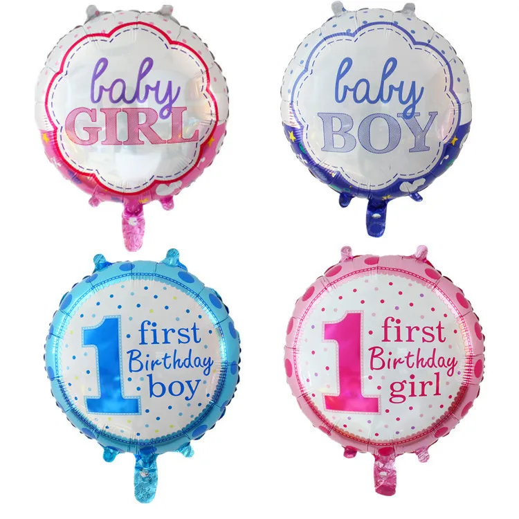 

1 pieces Baby 1st Birthday balloons set pink Blue Number Foil Balloons birthday party decorations kids party decoration supplies