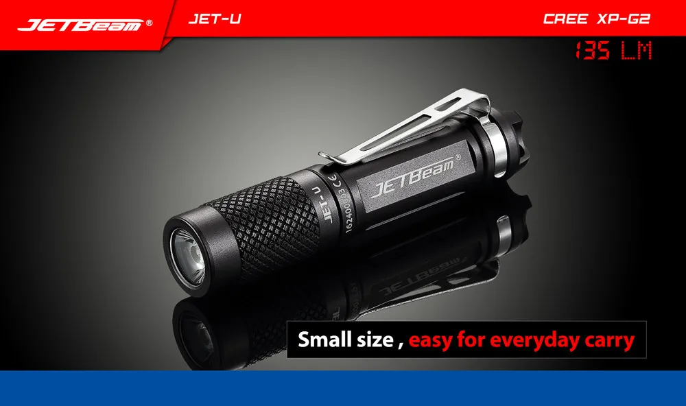 Портативный водонепроницаемый светодиодный фонарик JETbeam JET U(JET )|waterproof led flashlight|led