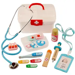 Семейный Медицинский Набор доктора, детский игровой набор для ролевых игр, развивающие ролевые игры, горячая распродажа