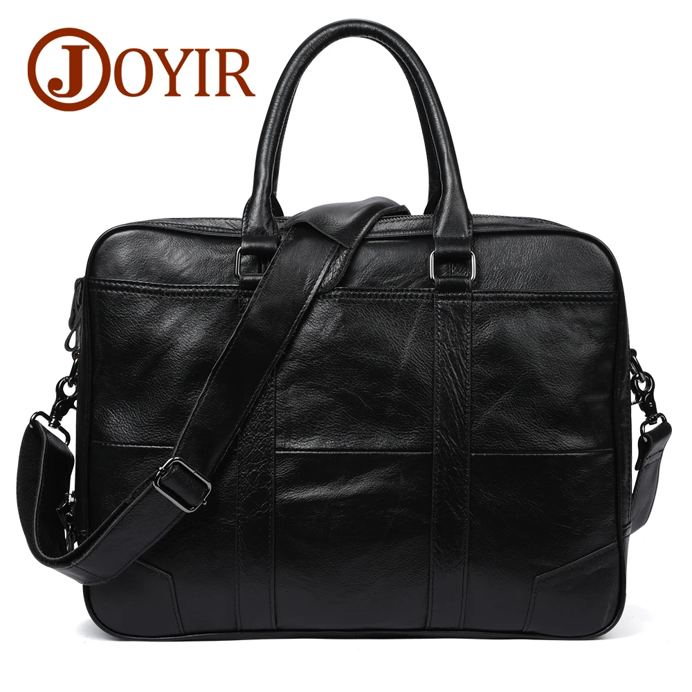 JOYIR حقيبة جلدية أصلية الأعمال الرجال حقائب الكمبيوتر المحمول حمل حقائب رسول Crossbody أكياس شنطة كتف جلد حقيبة رجالية