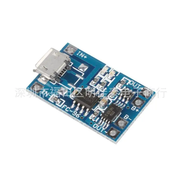 

5PCS Micro USB 5V 1A 18650 TP4056 Lithium Battery Charger Board With Protection Module