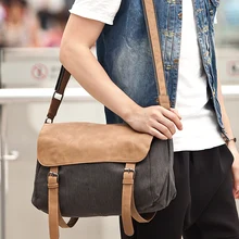 New 2017 men bags shoulder bag Fashionable canvas bag Men messenger bag