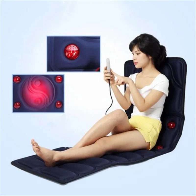 Head Neck Electric Far Infrared Heating Massage Mattress Body