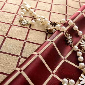 

Cationic Jacquard Lattice Shading Curtains for Living Dining Room Bedroom.