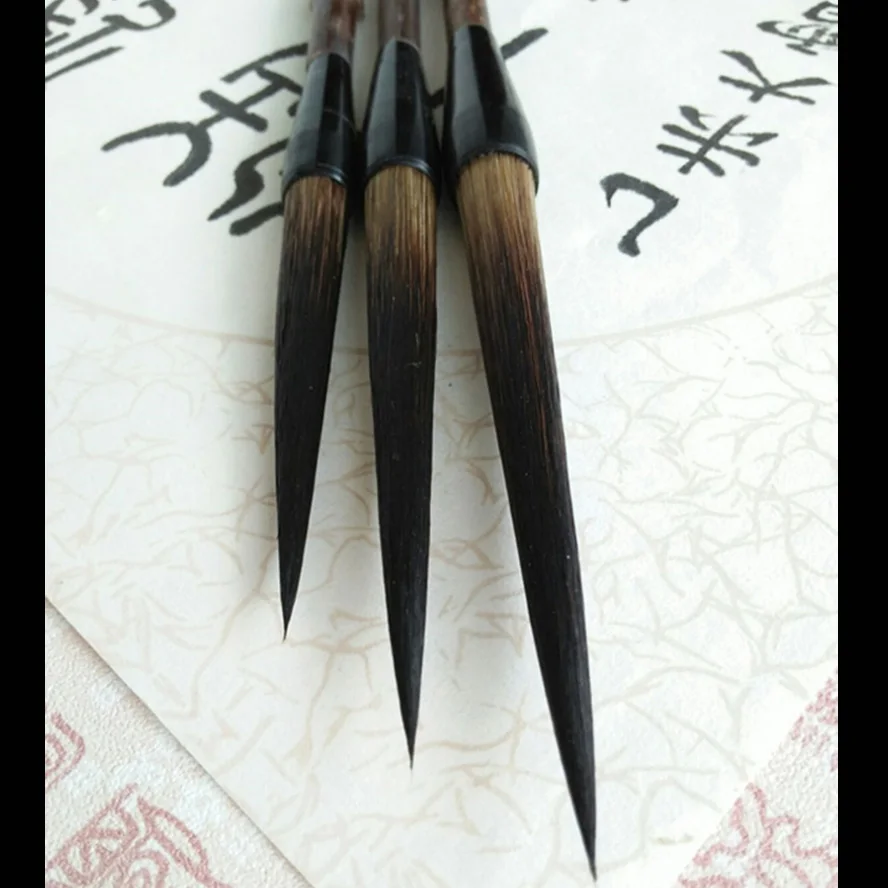 3-pcs-chinese-calligraphy-brushes-bear-hair-painting-brush-long-tip-brush-pen-for-painting-calligraphy-artist-art-supplies