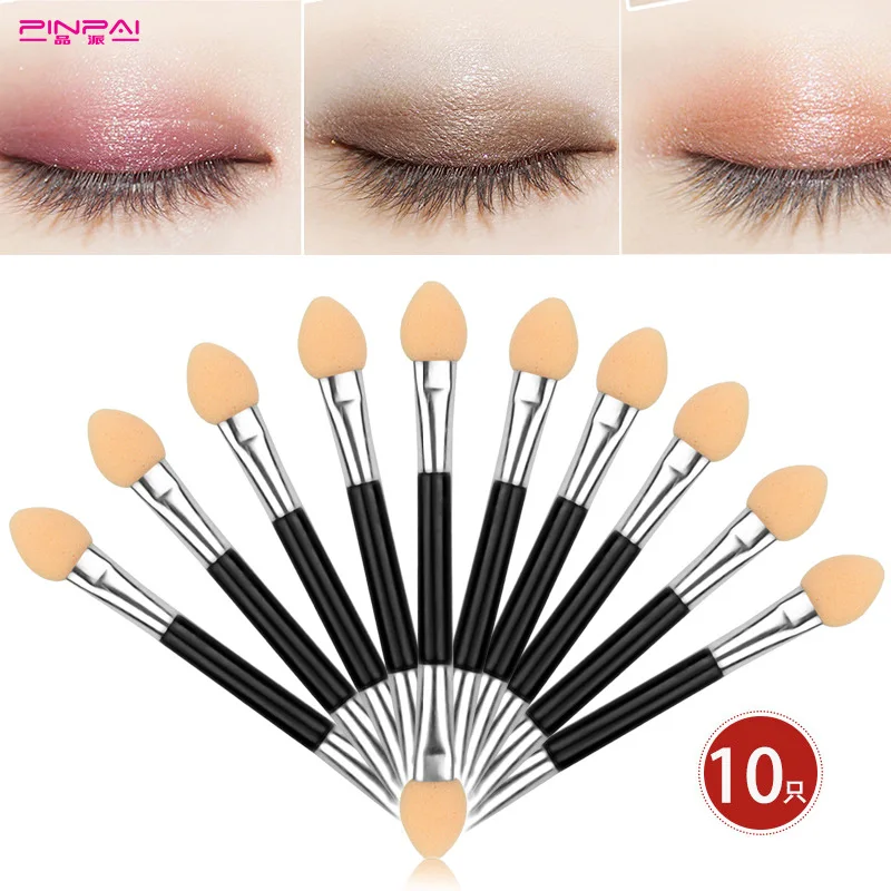 

10Pcs/Set Double-ended Sponge Makeup Tool Eye Shadow Applicator Disposable Brush Cosmetic Tool For Beauty