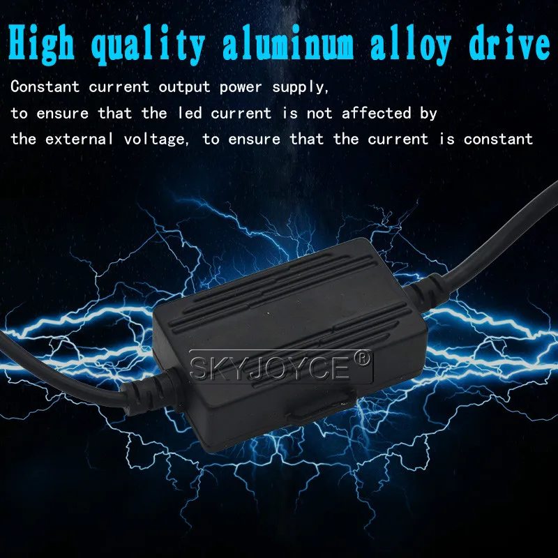 SKYJOYCE Mini LED Projector Lens H4 LED Headlight Bulbs LED Conversion Kit H4 LED Bulb Light Lamp HiLo Beam Headlight LHD H4 (6)