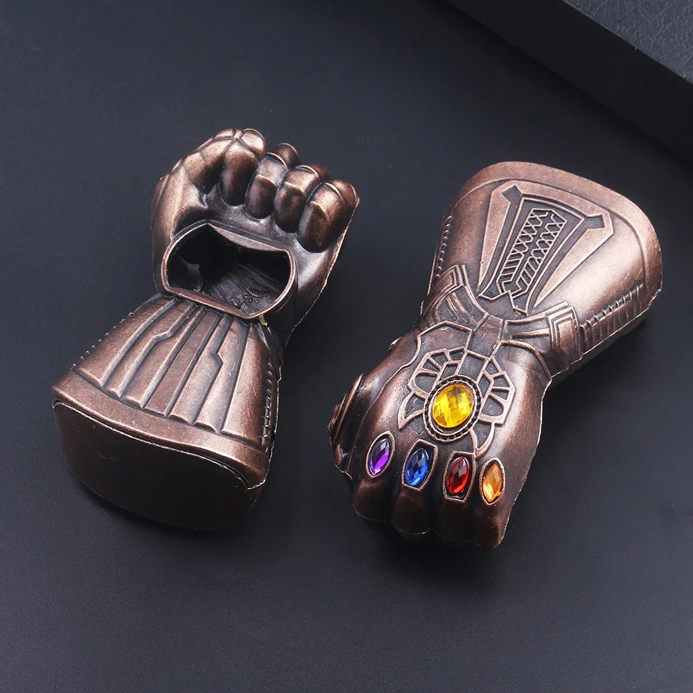 

Fashion Thanos Infinity Glove Gauntlet Beer Bottle Opener Keychain Marvel Avengers 3 Infinity War 3D Pendant Key Chain Jewelry