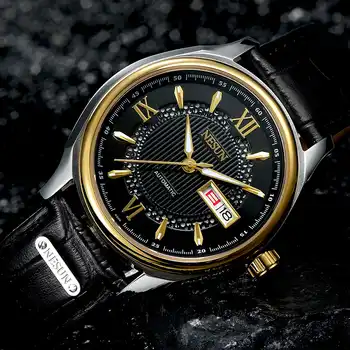 Switzerland Nesun Japan NH36A Automatic Movement Watch Men Luxury Brand Men's Watches Sapphire Genuine Leather N9205-2