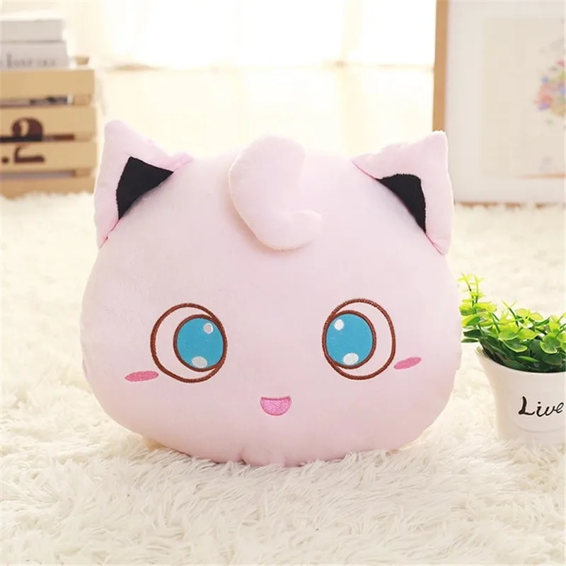 Новая креативная мягкая подушка для рук Snorlax Psyduck Jigglypuff Eevee плюшевая игрушка детей
