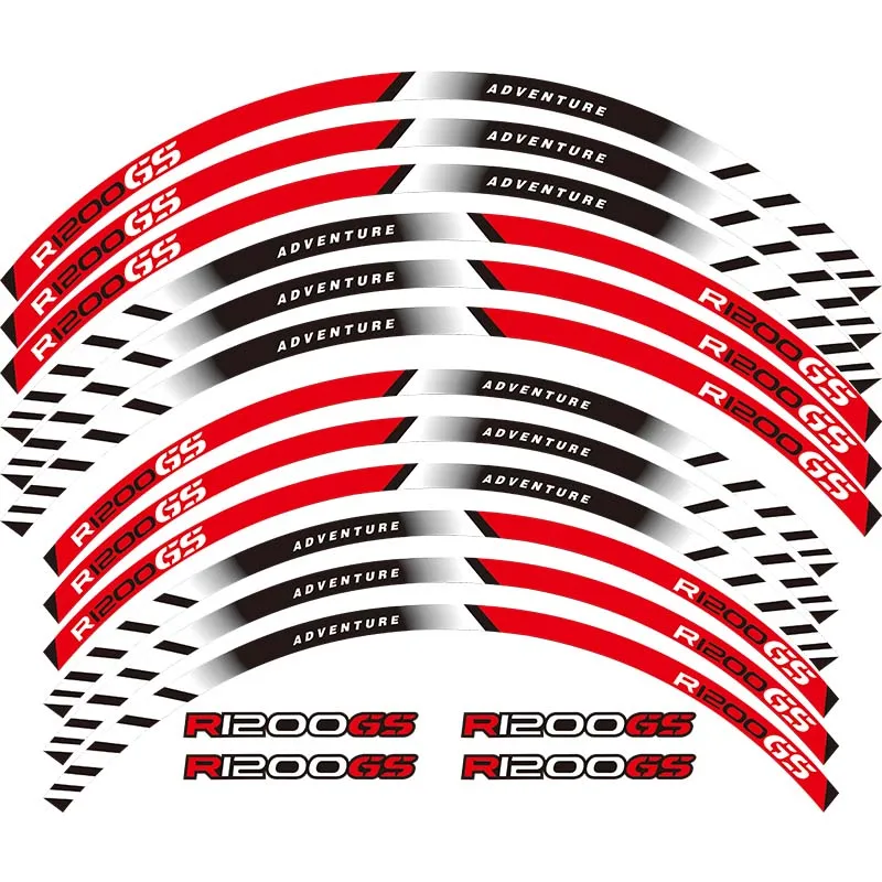 Колеса мотоцикла таблички отражающей край внешний обод в полоску Стикеры для BMW R1200GS R 1200GS R1200 GS R 1200 GS