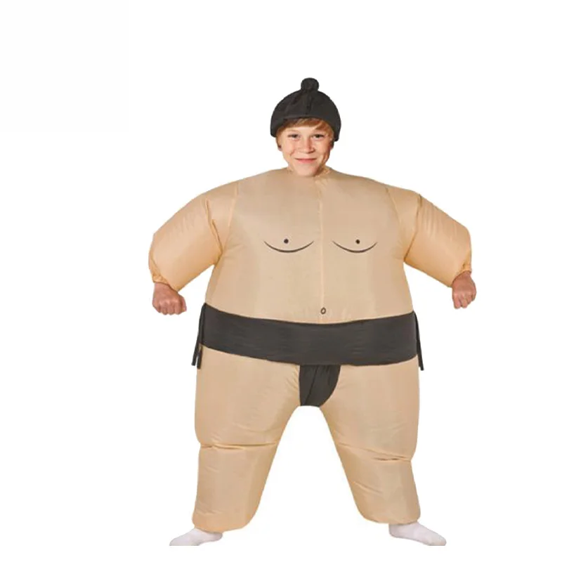 Kids Inflatable Sumo Costume Halloween Party Fancy Dress Fat Man