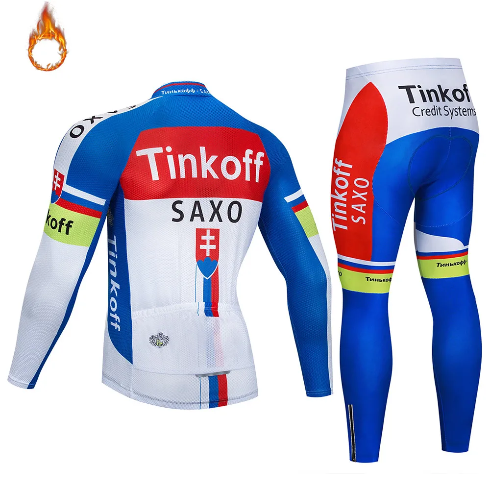 Tinkoff одежда для велоспорта Pro Team зимние теплые флисовые мужские майки для велоспорта MTB велосипед Майо Ropa Ciclismo Спортивная одежда