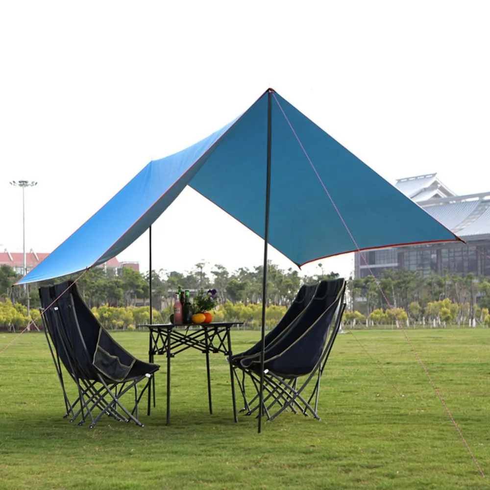 2Pcs Tent Pole Tent Awning Sticks Universal Telescopic Adjustable Steel Tent/Awning Poles