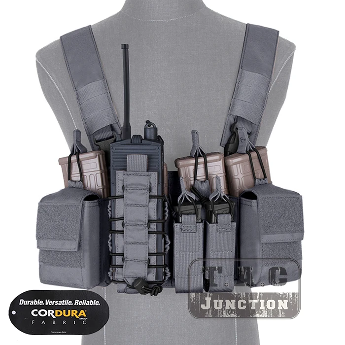 

Emerson D3CR Disruptive Environments Tactical Chest Rig EmersonGear Combat Airsoft Hunting Vest W/ Mag Multi-Purpose Pouches
