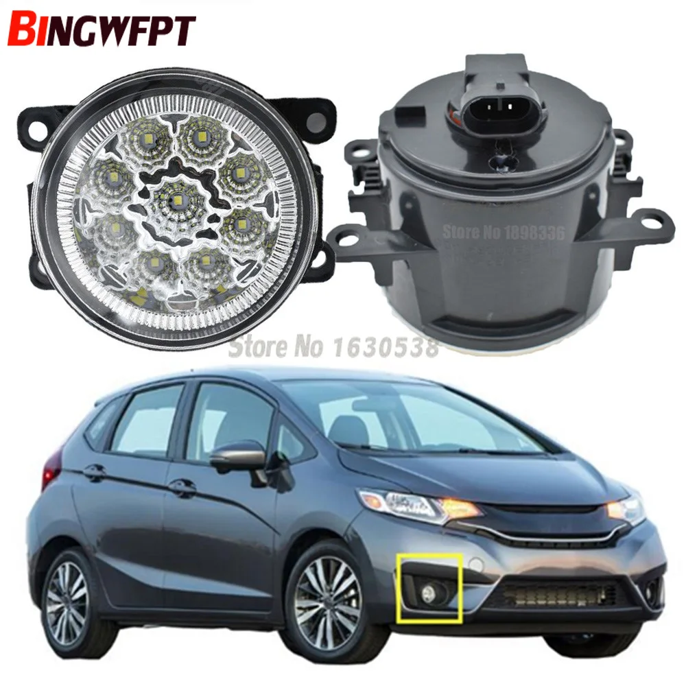 

2x High Brightness LED Fog Lights 9W 12V H11 White Yellow Fog Lamp For Honda Fit 2015-