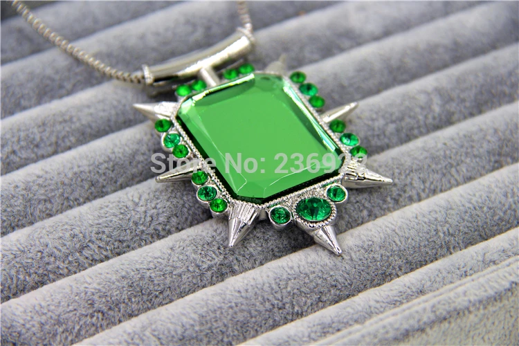 

ZRM 20pcs/lot Wholesale Fashion Jewley Crstal Charm Once upon a time wicked witch Zelina Glinda necklace,The pendant 5cm*6.5cm