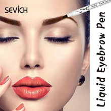 Стойкая ручка для бровей, натуральная тату-ручка, водостойкая, для увеличения бровей, жидкая, для бровей, 4 цвета, макияж, прочный карандаш для бровей