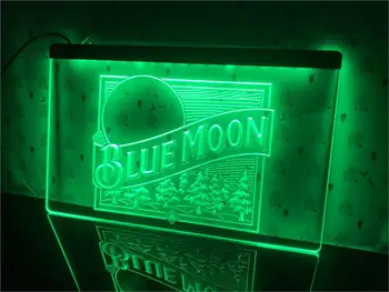 

A167- Blue Moon Beer Bar Pub Logo Led Light Sign