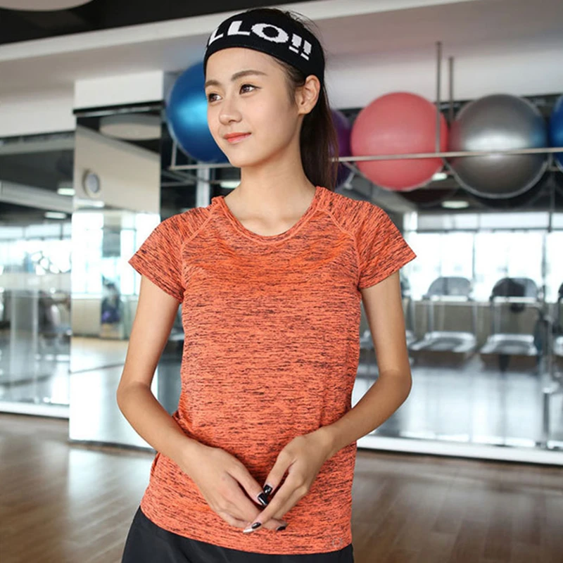 Summer Women Professional Yoga Shirt Fitness Running Sports T shirt