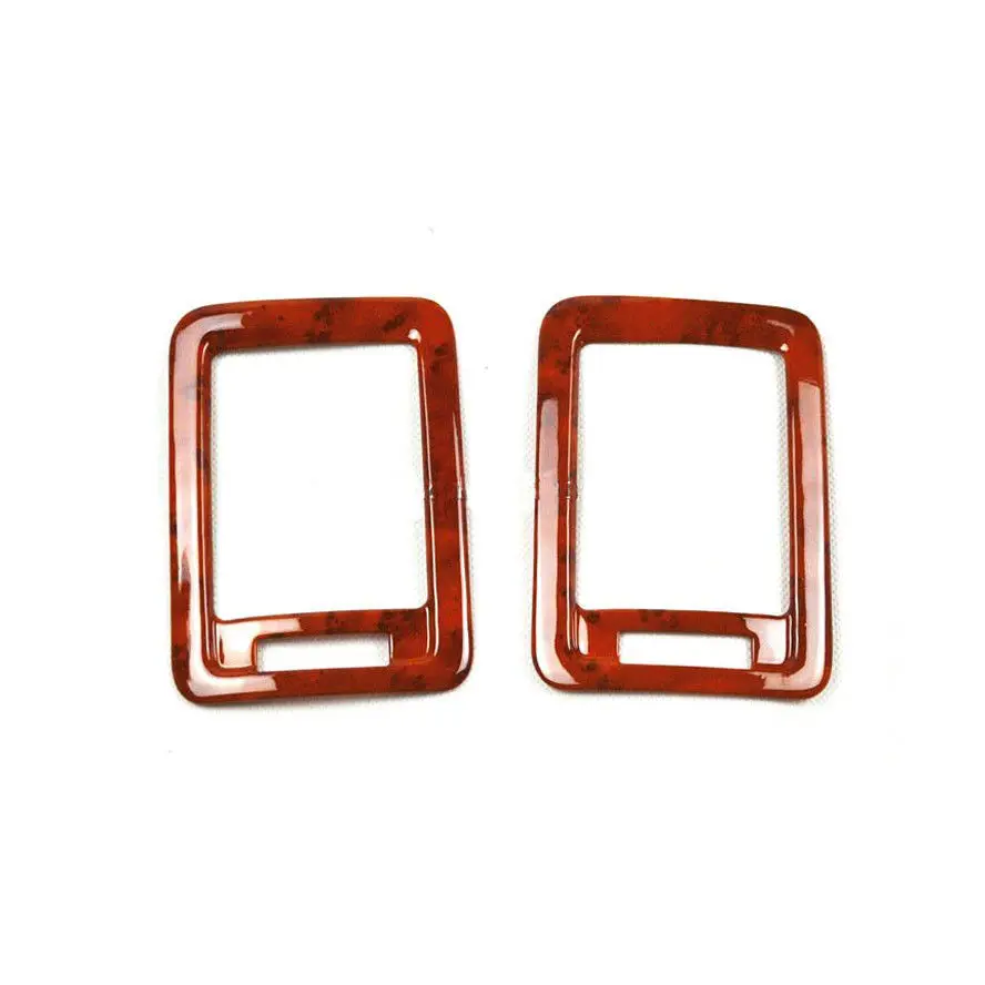 2 Car font b Interior b font Wood Color Rear Air Vent Molding Covers Trim Mouldings
