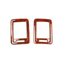 2 Car font b Interior b font Wood Color Rear Air Vent Molding Covers Trim Mouldings