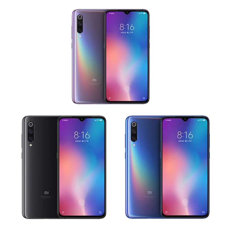 Глобальная ПЗУ Xiaomimi 9 mi 6 GB 128 Смартфон Snapdragon 855 Octa Core 39 &quot1080 P 48MP Тройная камера в