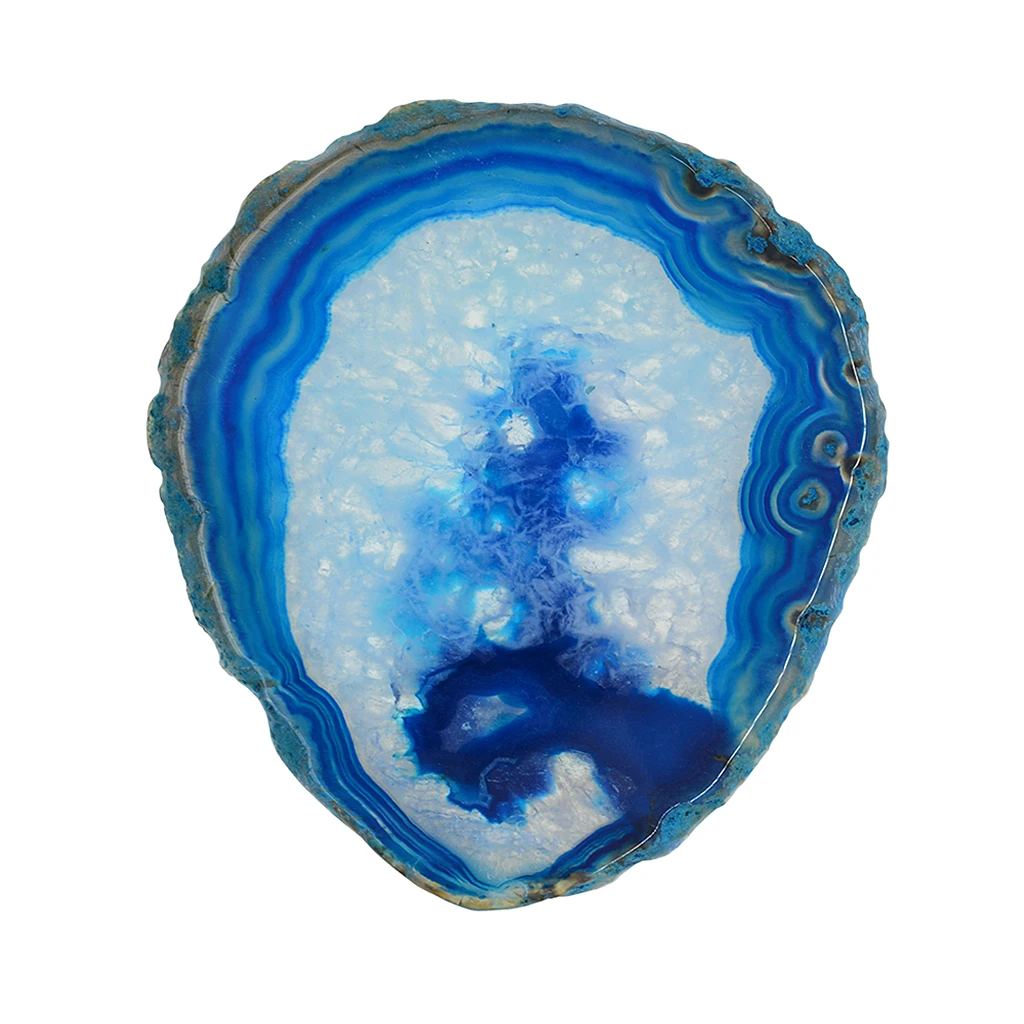 6pcs Colorful Irregular Agate Slice Quartz Crystal Coaster Placemat Decoration Ornaments for Jewelry Making DIY Pendant Charms