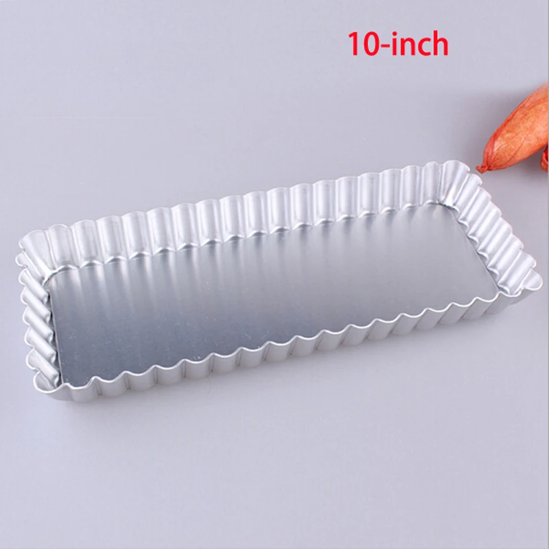 Heat Resistant 10 inch Movable Oblong Shape Cake Baking Pans Cookie