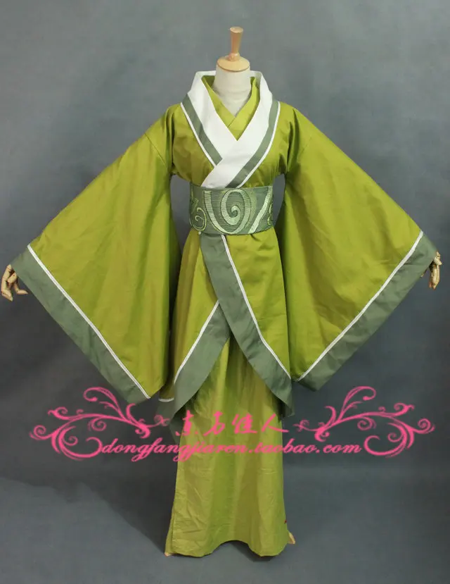 ТВ Играть три царства знаменитая красота Diao Chan трава зеленая ханьфу костюм актриса Чэнь Хао фактический продукт