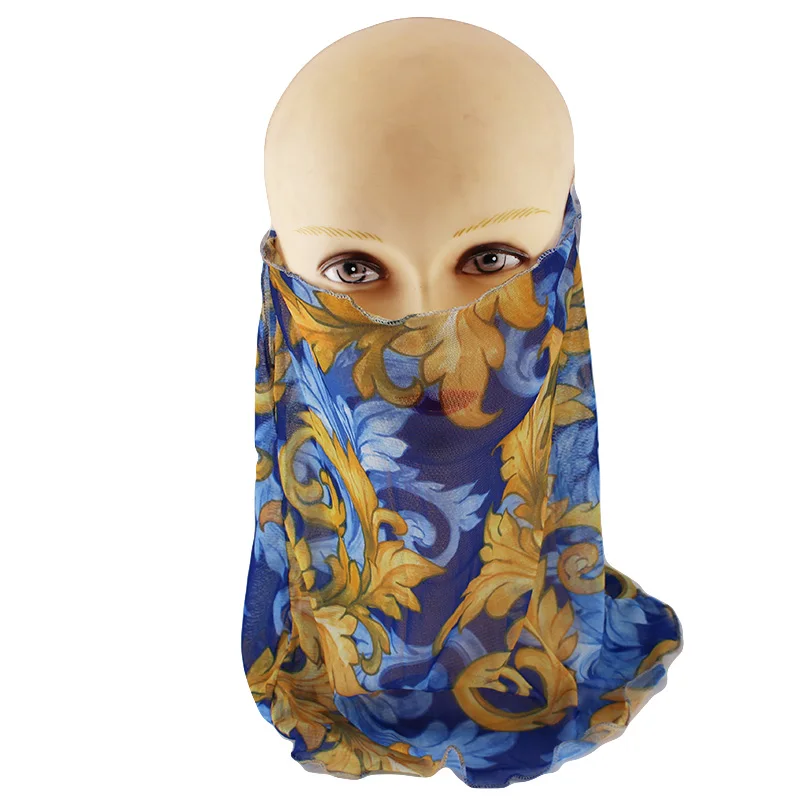 HLEISXI маска для женщин летний нагрудник удобные вискозные вентиляционные уличные маски для девочек летние цветочные затенения фатин