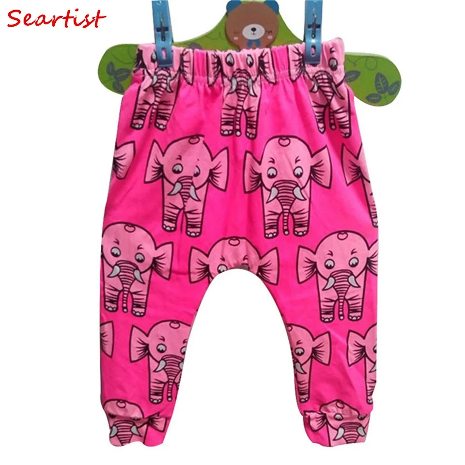

Baby Girls Autumn Harem Pants Newborn Girl Floral Leggings Kids Cotton Trousers 2017 New Arrival 25C