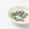 Triangle Shape unique Ceramic beads Jingdezhen not wooden  China Ceramics beads 10pieces/lot #A516C ► Photo 3/6