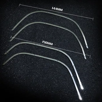 

1Set Metal Wheel Eyebrow Decorative Strips For Ford Bronco DJ Traxxas TRX4 TRX 4 Wheels Arch Scratchproof Guard RC Car Parts