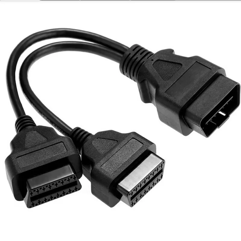 Высококачественный 16-контактный разветвитель OBD 2 адаптер удлинитель штекер на