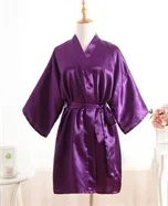Цветочный Рисунок, средний рукав, сексуальные женские ночные халаты с глубоким v-образным вырезом, темно-синий Атлас, кимоно, платье, женские повседневные халаты, одежда для сна - Цвет: Style 20