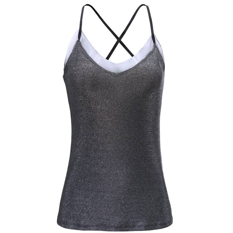 summer tops for women Mesh sexy Camis top fashion fashion women's clothing sexy tank top plus size women clothing