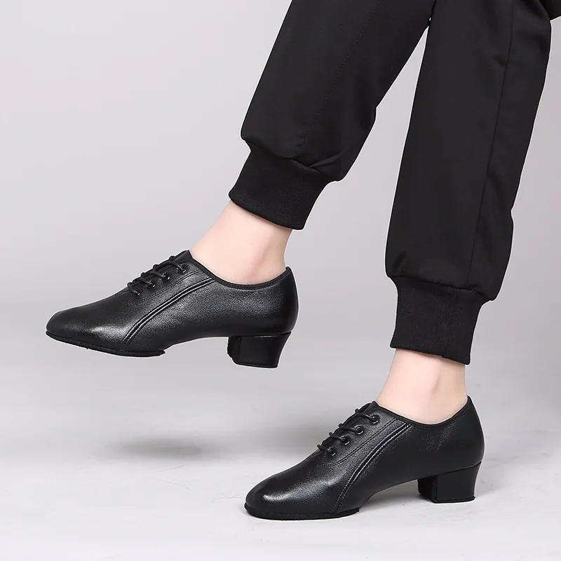Sneakers Men Dancing Shoes Leather Latin Ballroom Dance Shoes Indoor Leather Shoes Sports Male Latin Boys Dancing Shoes Man
