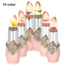 Новое поступление, водостойкая прозрачная губная помада, косметика, длительная температура, меняющая цвет, Желейная помада, цветок, 6 цветов